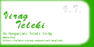 virag teleki business card